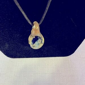 Teardrop Glass Colorful Necklace